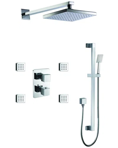 Alfi 3-way Thermostatic Shower Set With Body Sprays In Blue