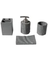 Alfi 4pc Concrete Bathroom Accessory Set In Gray