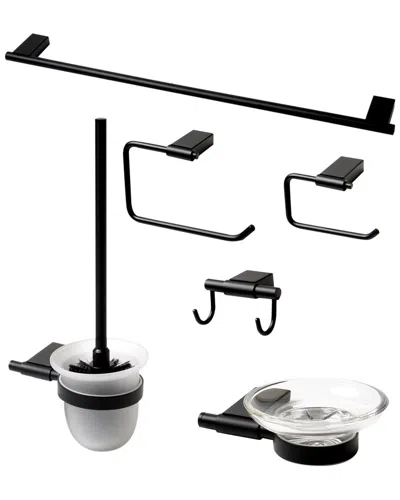Alfi Black Matte 6 Piece Bath Accessory Set -2