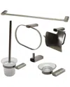 Alfi 6pc Matching Bathroom Accessory Set In Multi