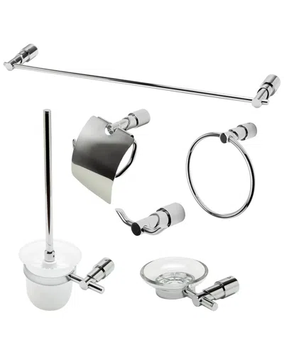 Alfi 6pc Matching Bathroom Accessory Set In White