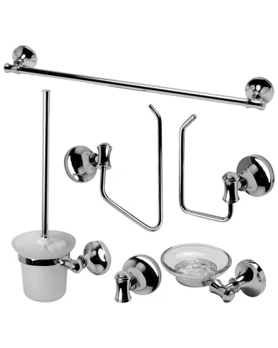 Alfi 6pc Matching Bathroom Accessory Set In Gray