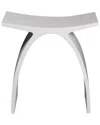 Alfi Arched White Matte Solid Surface Resin Bathroom/shower Stool In White