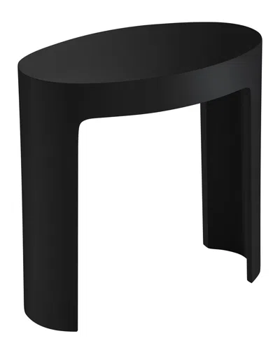 Alfi Black Matte Solid Surface Resin Bathroom/shower Stool