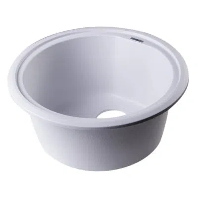 Alfi Brand 17.13'' L Single Bowl Granite Kitchen Sink In White