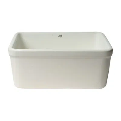 Alfi Brand 19.5'' L Single Bowl Fireclay Kitchen Sink In White