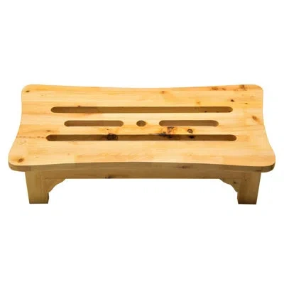 Alfi Brand 1-step Wood Step Stool In Natural Wood