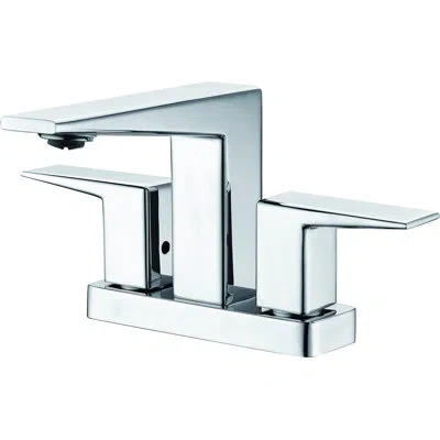 Alfi Brand 2 Handle Centerset Bathroom Faucet In Polished Chrome