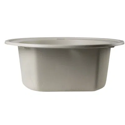 Alfi Brand 20.13" L X 20.13" W Drop-in Round Prep Kitchen Sink In Biscuit