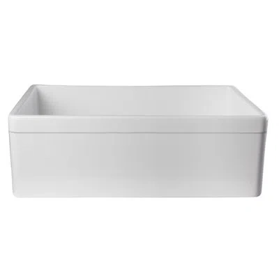 Alfi Brand 29.88" L X 19.75" W Single Bowl Farmhouse Kitchen Sink In White