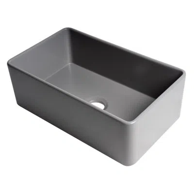 Alfi Brand 30" L X 18" W Farmhouse Kitchen Sink In Gray