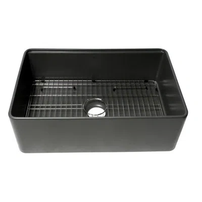Alfi Brand 30" L X 20" W Kitchen Sink With Accessories In Gray