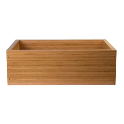 Alfi Brand 30" L X 21" W Single Bowl Kitchen Sink In Natural Wood