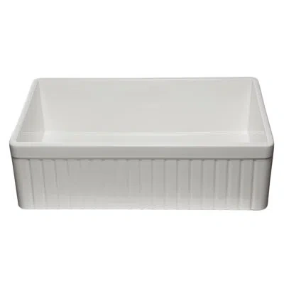 Alfi Brand 33" L X 20" W Dual Mount Kitchen Sink In White