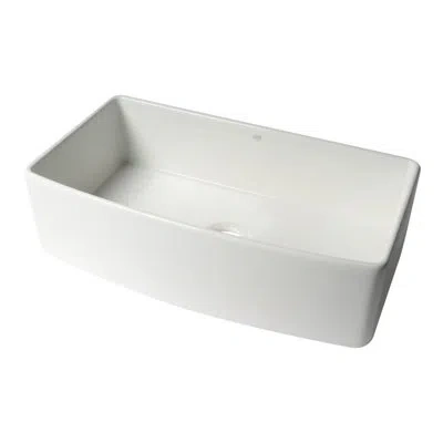 Alfi Brand 36" L X 20" W Kitchen Sink With Accessory In White