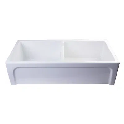 Alfi Brand 39" L X 18" W Farmhouse Kitchen Sink In White