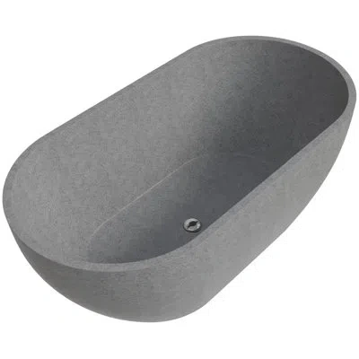 Alfi Brand 59'' X 29.5'' Soaking Stone Bathtub