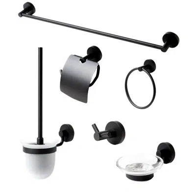 Alfi Brand 6 - Piece Bathroom Hardware Set In Matte Black