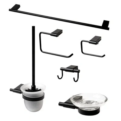 Alfi Brand 6 - Piece Bathroom Hardware Set In Matte Black