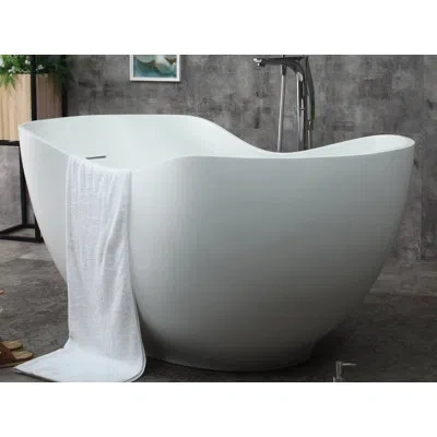 Alfi Brand 66" X 32" Pedestal Soaking Bathtub In White