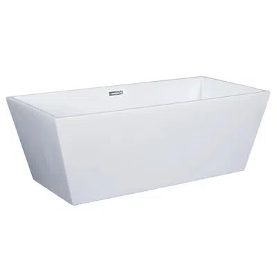 Alfi Brand 67" X 32" Freestanding Soaking Bathtub In White