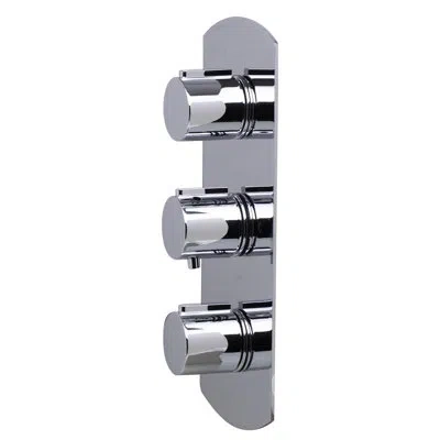 Alfi Brand Concealed 3 Way Thermostatic Valve Shower Mixer In Polished Chrome