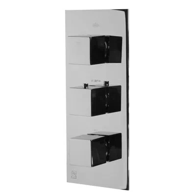 Alfi Brand Concealed 4-way Thermostatic Valve Shower  Mixer With Square Knobs In Polished Chrome