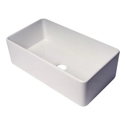Alfi Brand Fireclay 33" L X 18" W Dual Mount Kitchen Sink