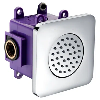 Alfi Brand Jet Fixed Body Spray In Polished Chrome,purple