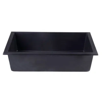 Alfi Brand Lewis 30" L X 17.75" W Undermount Single Bowl Kitchen Sink In Black