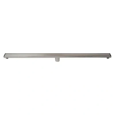 Alfi Brand Linear Grid Shower Drain In Brushed Stainless Steel