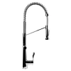 Alfi Brand Pull Down Single Handle Kitchen Faucet With Side Spray In Polished Chrome