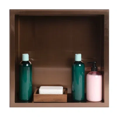 Alfi Brand Stainless Steel Shower Niche In Copper