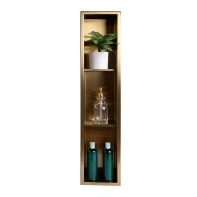 Alfi Brand Stainless Steel Shower Shelf In Gold