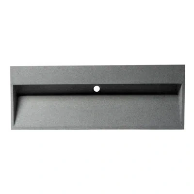 Alfi Brand Trough Bathroom Sink In Matte Gray