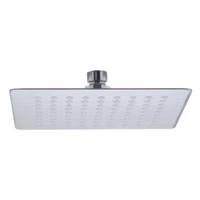 Alfi Brand Ultra Thin Square Rain Adjustable Shower Head In Solid Brushed Stainless Steel