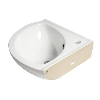 Alfi Brand White Porcelain Oval Wall Mount Bathroom Sink With Overflow