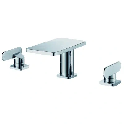 Alfi Brand Widespread Bathroom Faucet In Polished Chrome