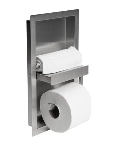 Alfi Recessed Toilet Paper Holder Niche In Gray