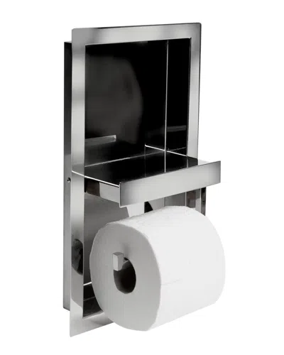 Alfi Recessed Toilet Paper Holder Niche In Silver