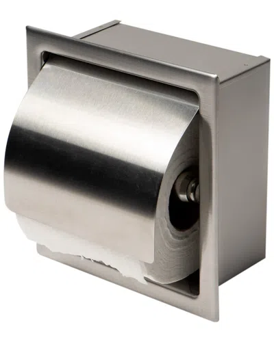 Alfi Recessed Toilet Paper Holder With Cover In Silver