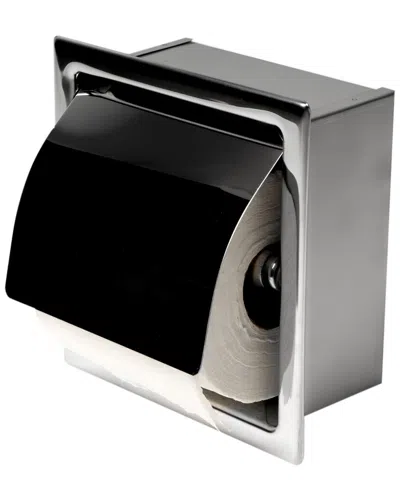 Alfi Recessed Toilet Paper Holder With Cover In Gray