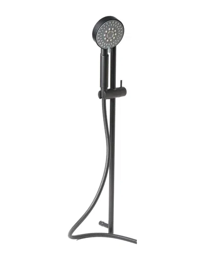Alfi Round Sliding Rail Hand Shower Set In Black