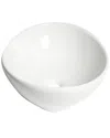 Alfi White 16in Egg Shape Above Mount Ceramic Sink In White