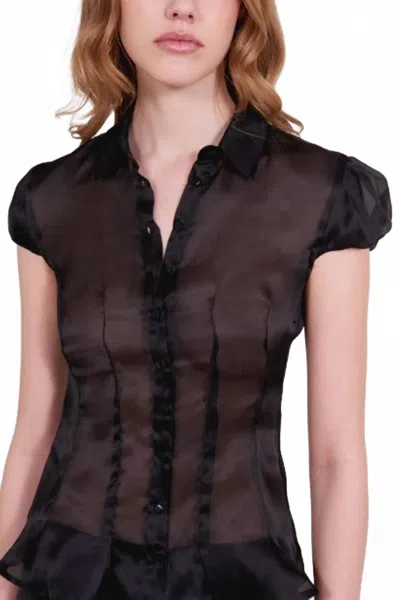 Alfie Abby Button Front Shirt In Black In Multi