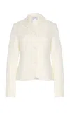 Alfie Alma Cotton Jacket In White
