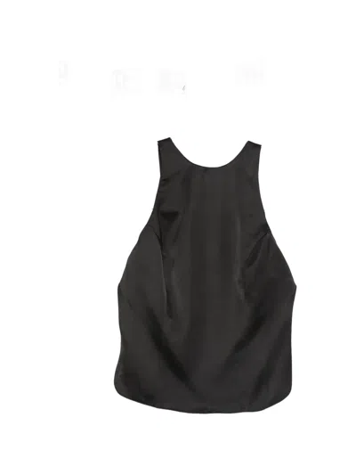 Alfie Backless Button Top In Black