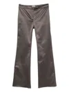 Alfie Bell Flared Trousers In Gray