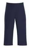 Alfie Cotton Capri Pants In Blue