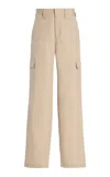 Alfie Cotton Cargo Pants In Tan